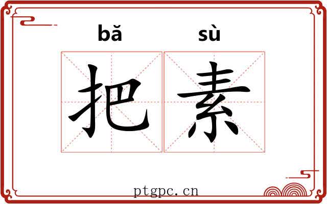 把素