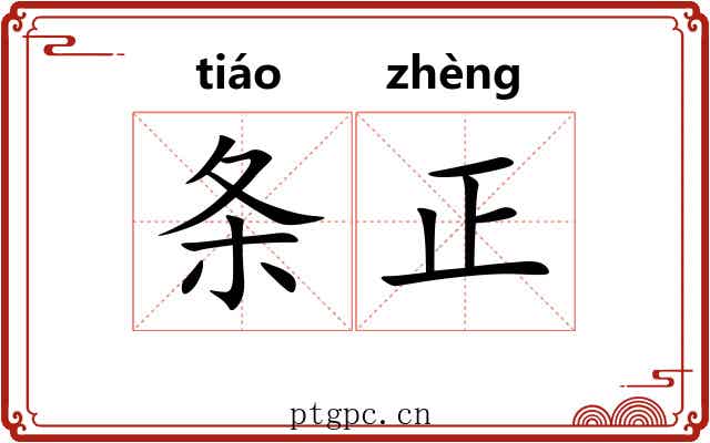 条正 条正