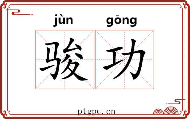 骏功