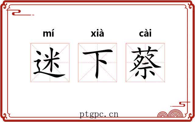 迷下蔡 迷下蔡