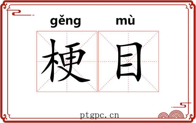 梗目 梗目