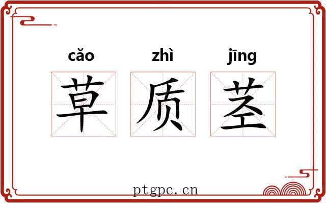 草质茎 草质茎