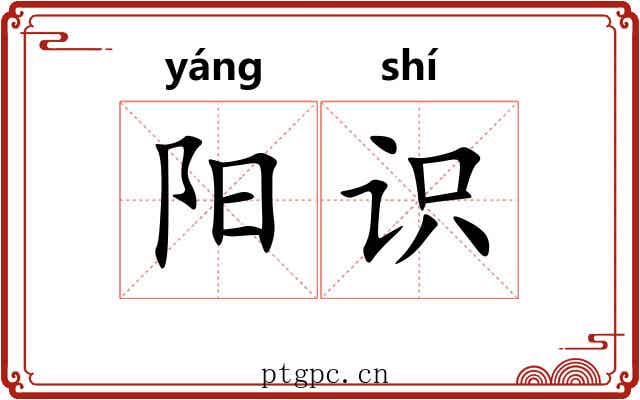 阳识 阳识