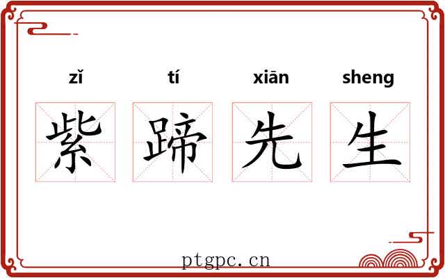 紫蹄先生 紫蹄先生