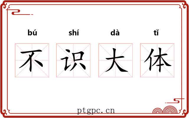 不识大体