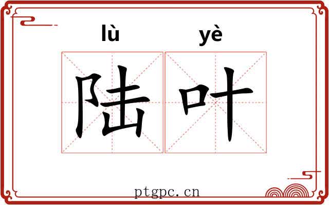 陆叶
