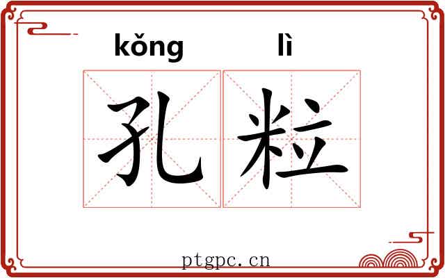 孔粒