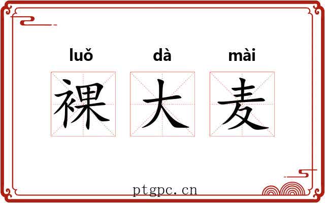 裸大麦 裸大麦