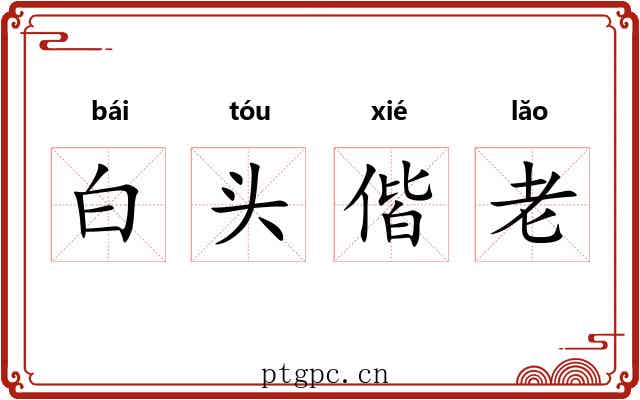 白头偕老 白头偕老