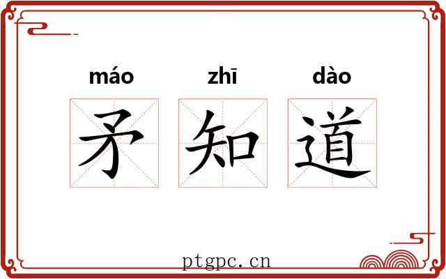 矛知道 矛知道