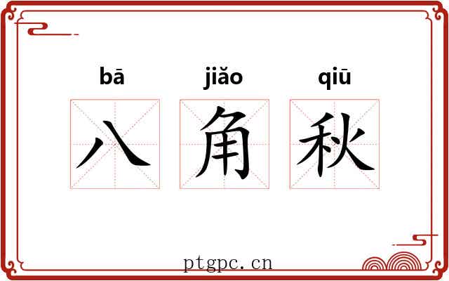 八角秋 八角秋
