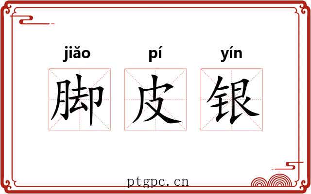 脚皮银 脚皮银