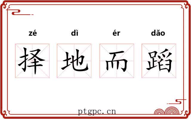 择地而蹈 择地而蹈
