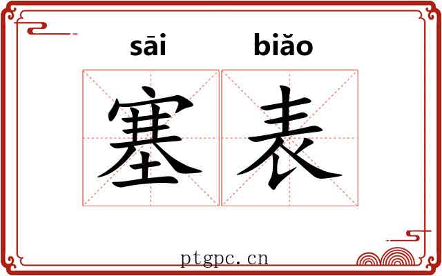塞表 塞表
