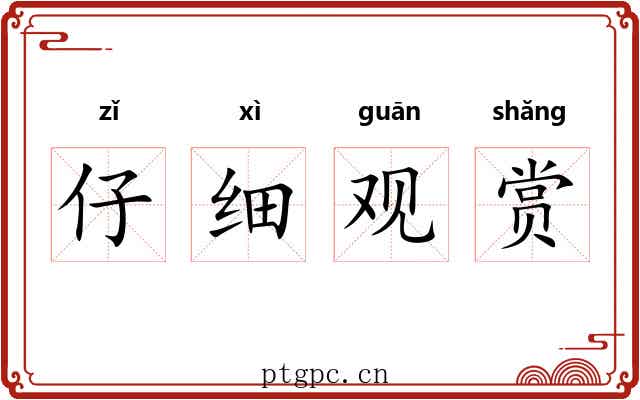 仔细观赏 仔细观赏