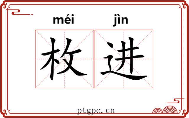 枚进