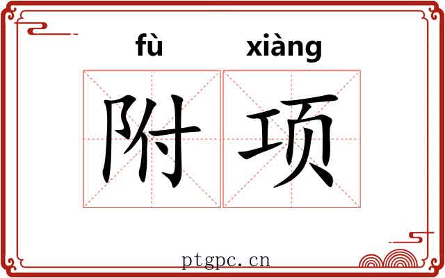 附项 附项