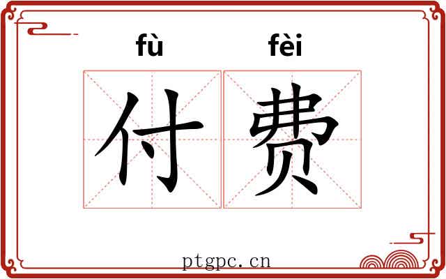 付费