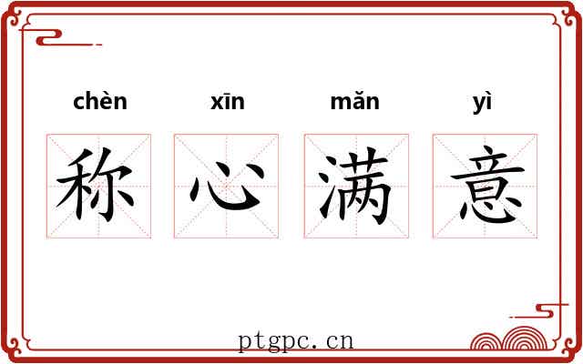 称心满意 称心满意