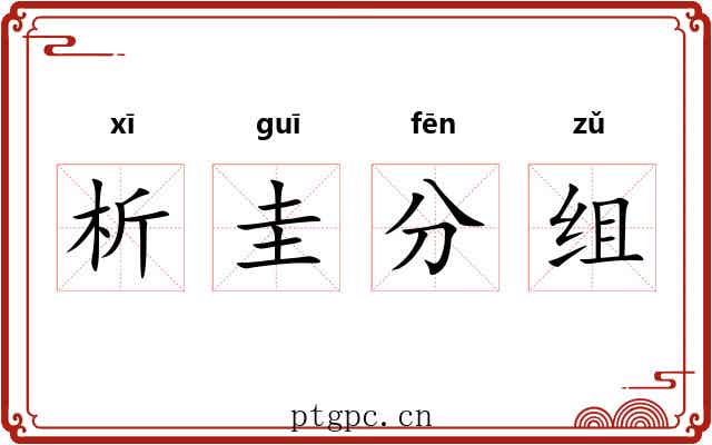 析圭分组 析圭分组