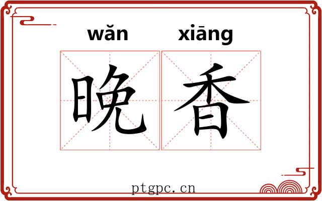 晚香 晚香
