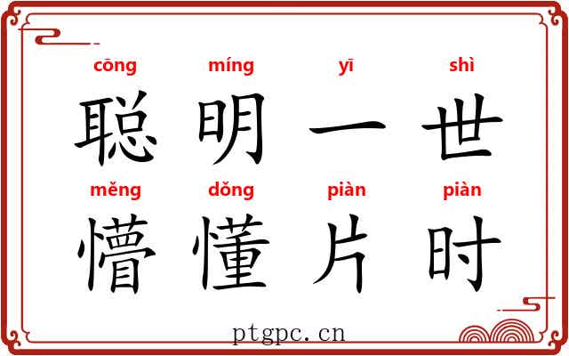 聪明一世，懵懂片时