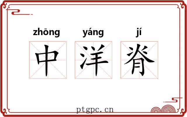 中洋脊 中洋脊