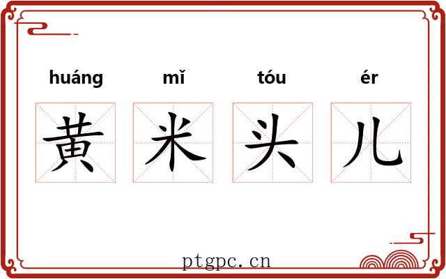 黄米头儿 黄米头儿