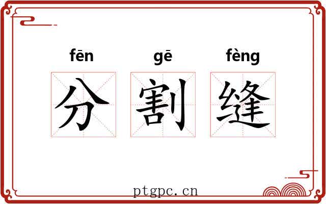 分割缝 分割缝