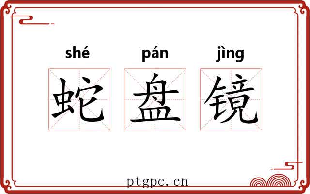 蛇盘镜 蛇盘镜