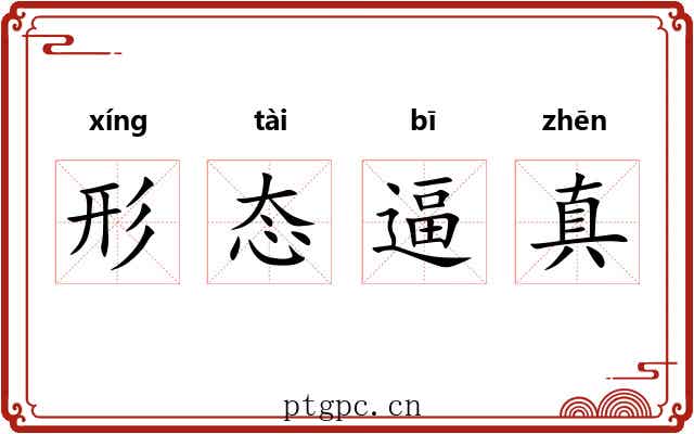 形态逼真 形态逼真