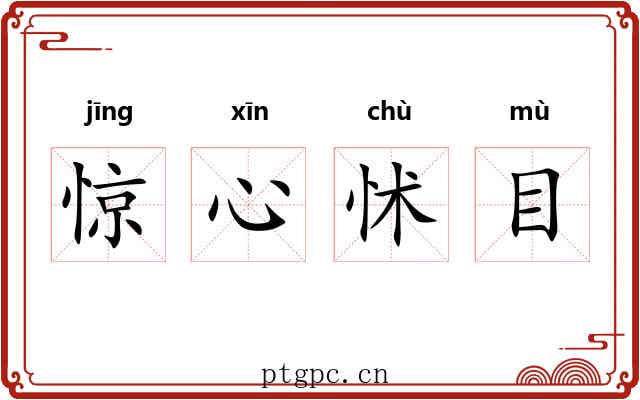惊心怵目 惊心怵目