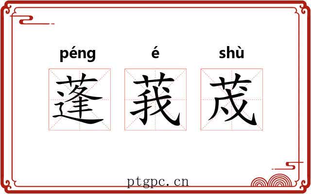 蓬莪荗 蓬莪荗