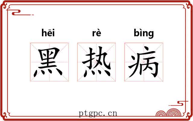 黑热病 黑热病