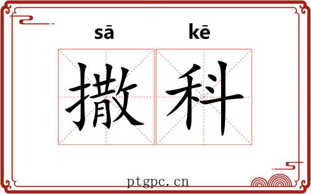 撒科 撒科
