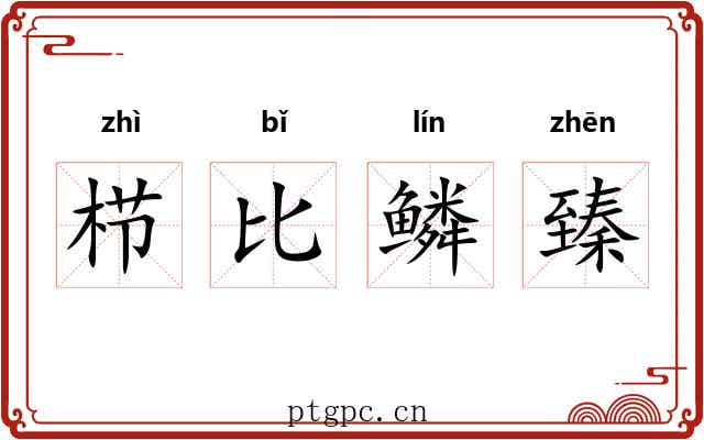 栉比鳞臻 栉比鳞臻