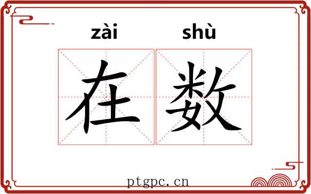 在数 在数
