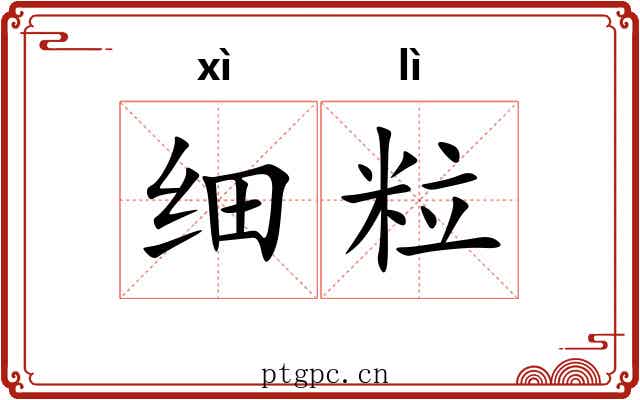细粒 细粒