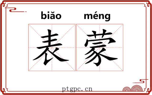 表蒙 表蒙