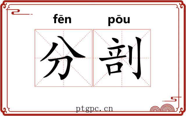 分剖