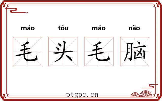 毛头毛脑 毛头毛脑