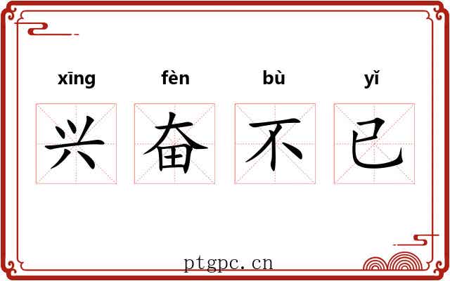 兴奋不已 兴奋不已