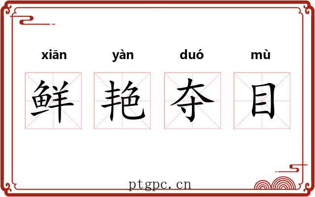 鲜艳夺目