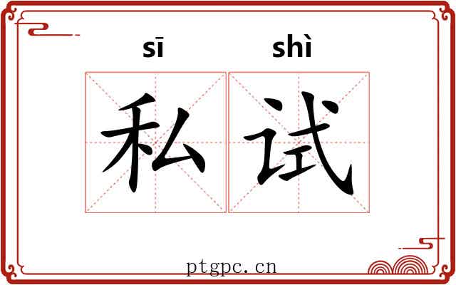 私试
