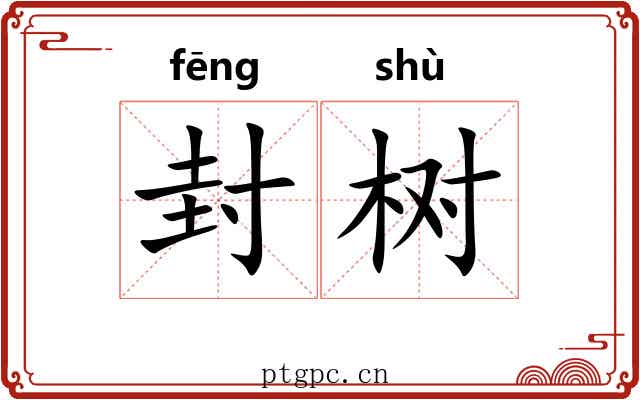 封树 封树