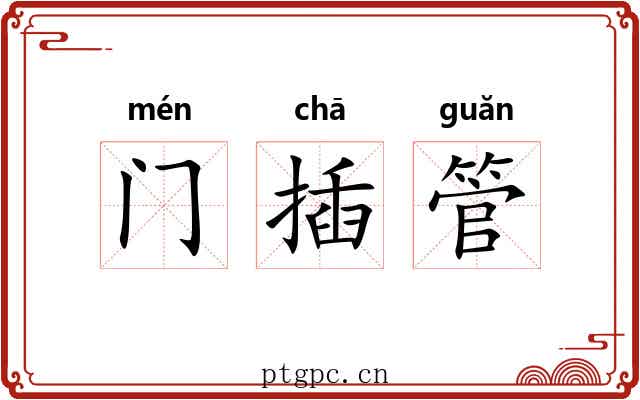 门插管