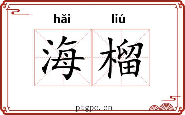 海榴 海榴