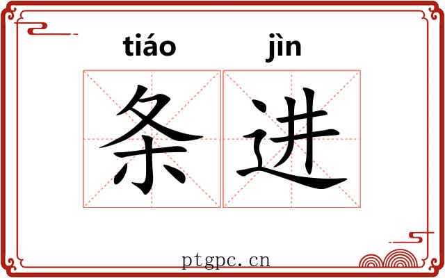 条进 条进