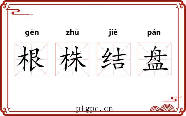 根株结盘 根株结盘