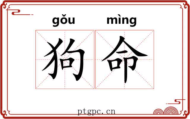 狗命 狗命